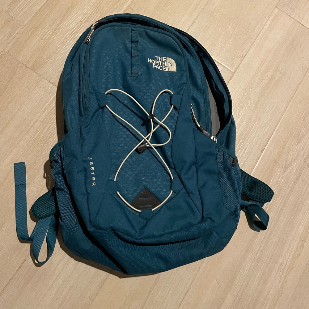 The North Face Jester Jade blue backpack